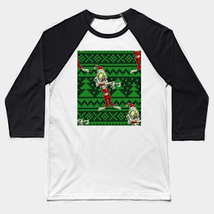 zombie christmas santa claus Baseball T-Shirt